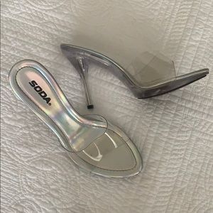 Clear Soda heels